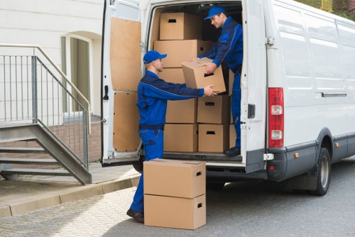 Packing and loading furniture for a local move in North London