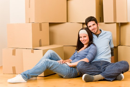Packing and loading items for a house move in Woodside Park