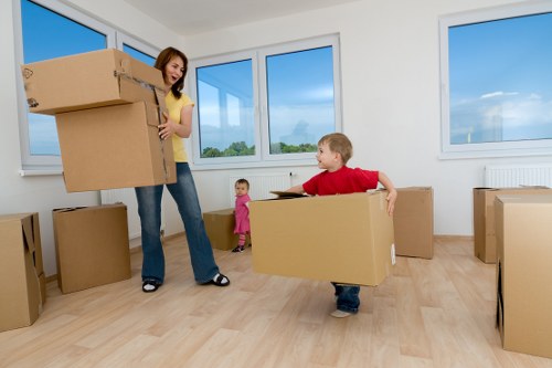 Professional moving truck service for household relocation in Woodside Park